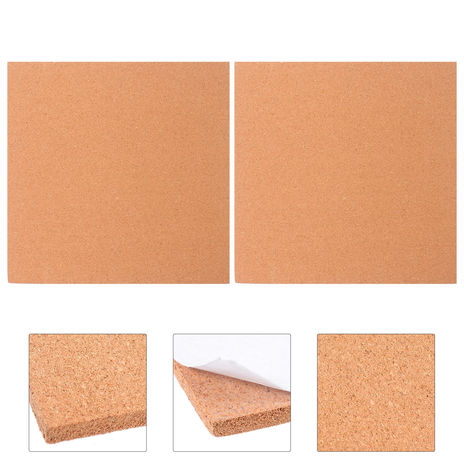 Bulletin Board Cork - 2Pcs Premium Wooden Cork Board Set