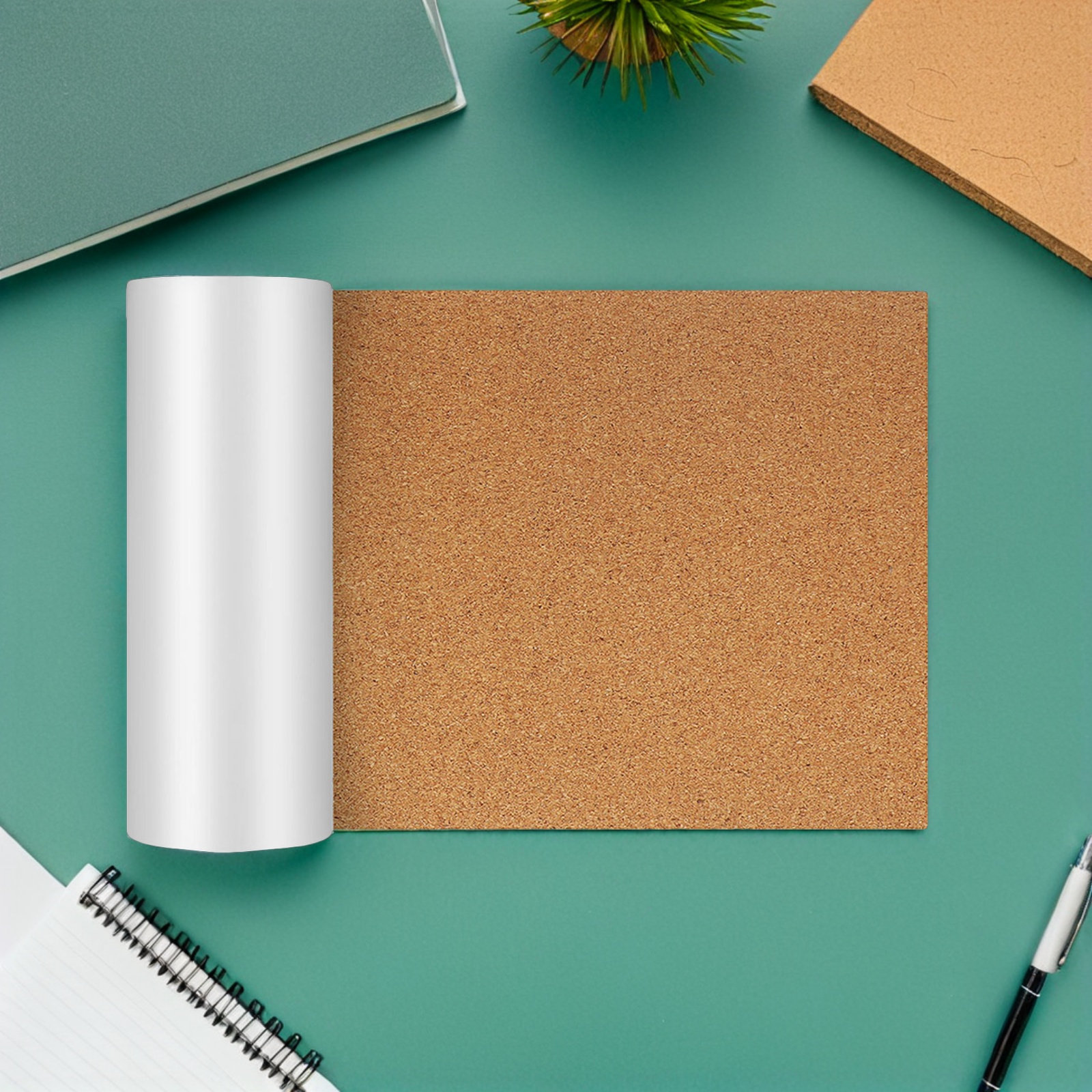 Bulletin Board Cork - Adhesive Cork Board Roll 23.6x11.8in Soft