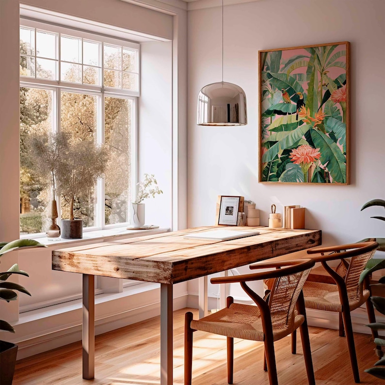 1pc Retro Tropical Canvas Post - Office Furniture Design 리뷰 및 가격