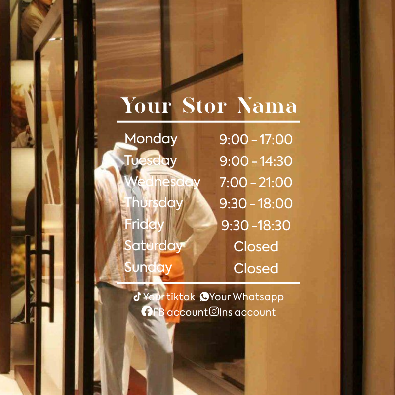 Opening Hours With Custom Busi - Office Furniture Logo 리뷰 및 가격