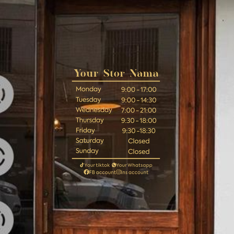 Opening Hours With Custom Busi - Office Furniture Logo 리뷰 및 가격