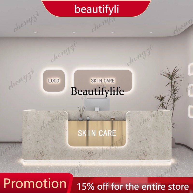01A Logo Beauty Reception Desk - Office Furniture Logo 리뷰 및 가격