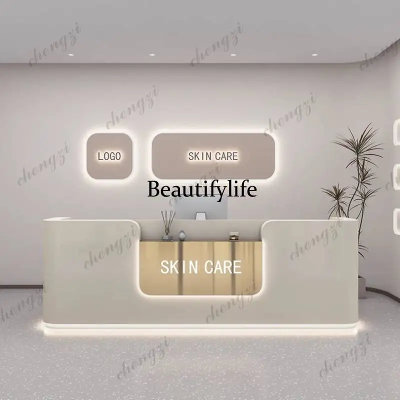 01A Logo Beauty Reception Desk - Office Furniture Logo 리뷰 및 가격