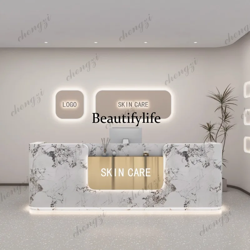 01A Logo Beauty Reception Desk - Office Furniture Logo 리뷰 및 가격
