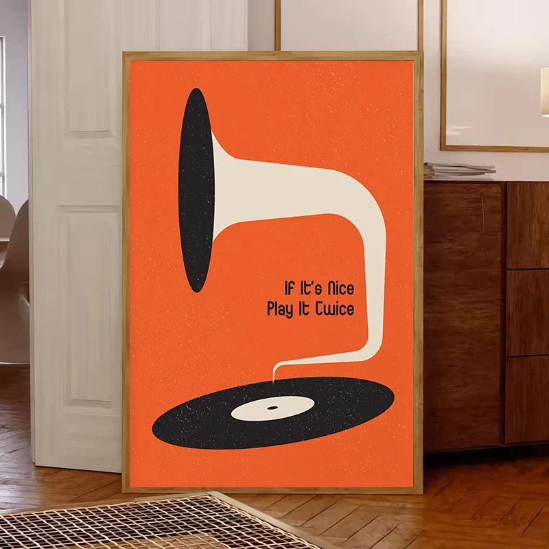Mid Century Vinyl Record Canva - Office Furniture Design 리뷰 및 가격