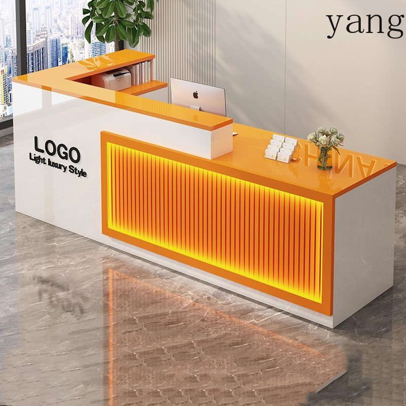 Luxury Simple Reception Desk L - Office Furniture Logo 리뷰 및 가격