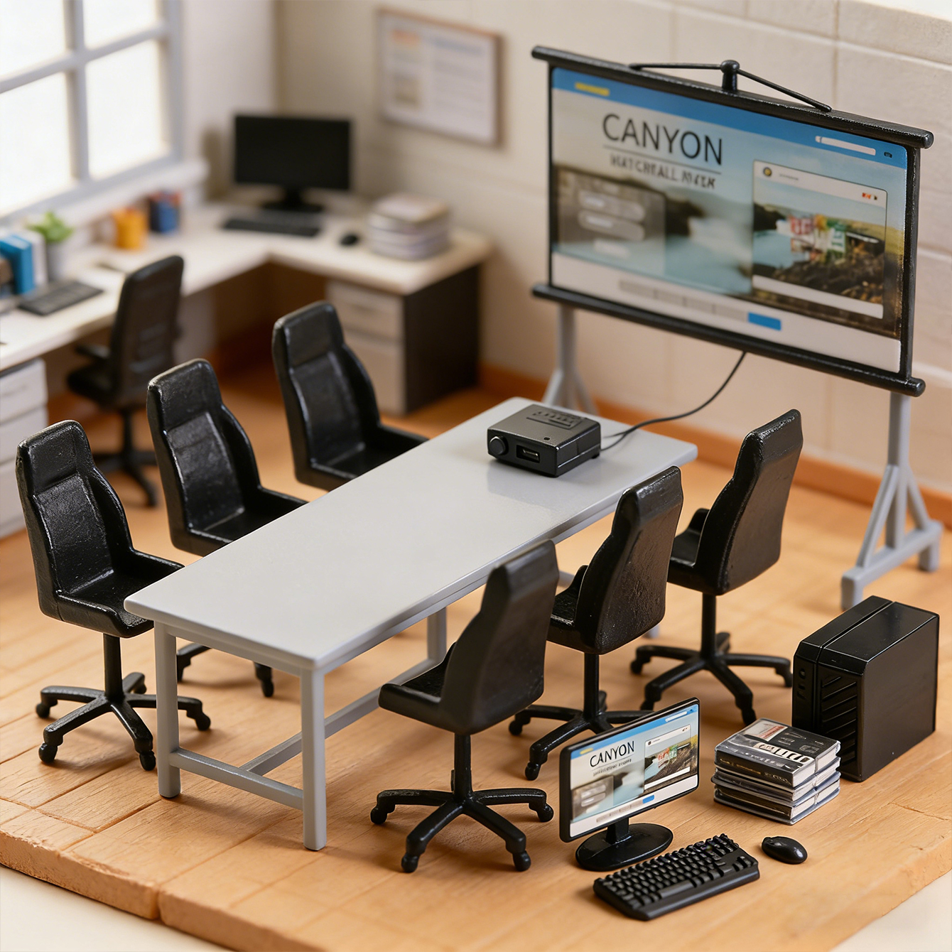 Miniature desk computer set: m - Office Furniture Table 리뷰 및 가격