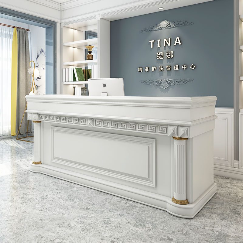 Large Beauty Clinic Reception  - Office Furniture Logo 리뷰 및 가격