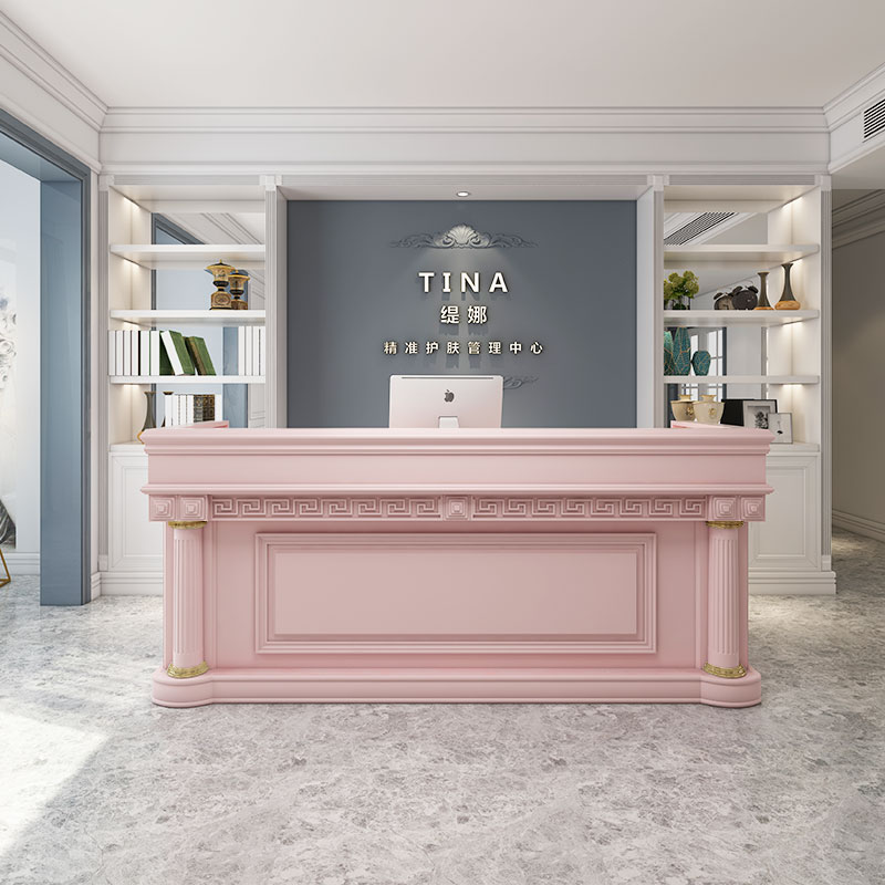 Large Beauty Clinic Reception  - Office Furniture Logo 리뷰 및 가격