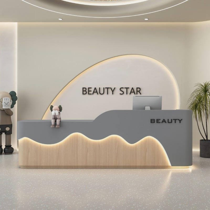 Barber Chests Reception Desk B - Office Furniture Logo 리뷰 및 가격