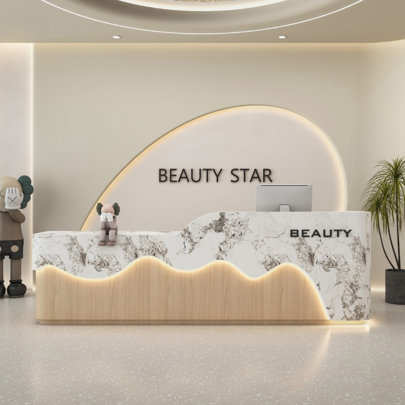 Barber Chests Reception Desk B - Office Furniture Logo 리뷰 및 가격